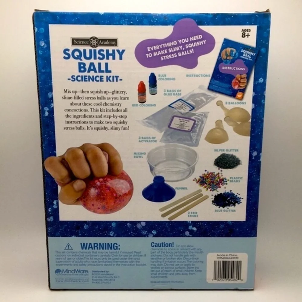 NIB Squishy Ball Science Kit - DIY Chemistry Fun